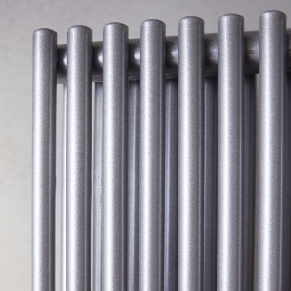 Radiatore in acciaio con tubi da 16 mm verticali Caleido canarino